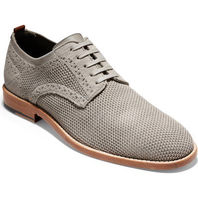 Cole Haan Feathercraft Grand Stitchlite Plain Toe Derby- Grey