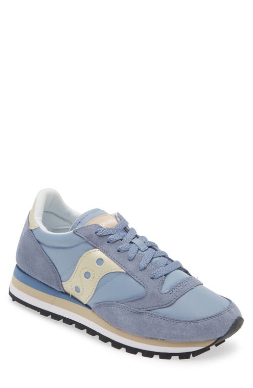 Saucony Jazz Triple Sneaker Light Blue/Gold at Nordstrom,