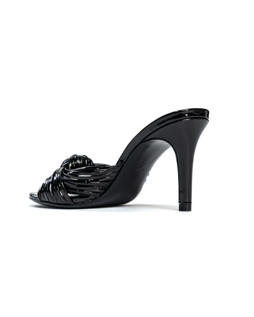 Allegra James Marly Knot Sandal In Black