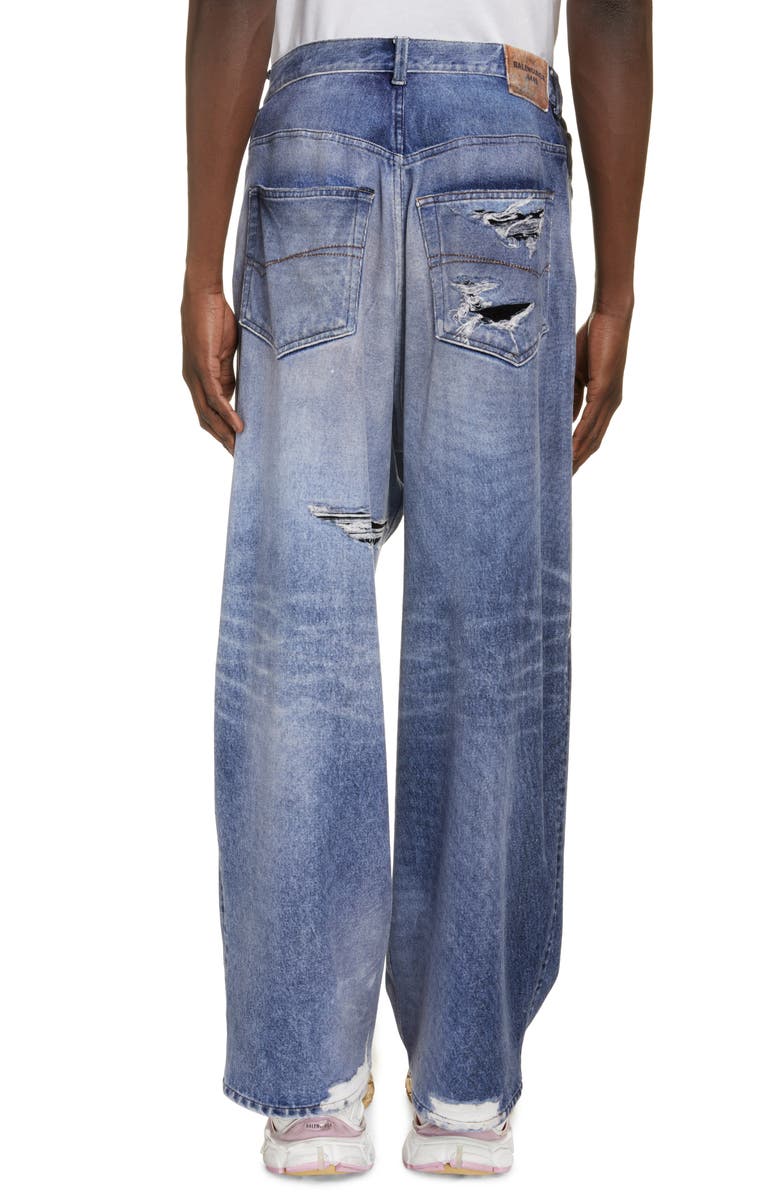 Balenciaga Trompe l'Oeil Denim Pants | Nordstrom