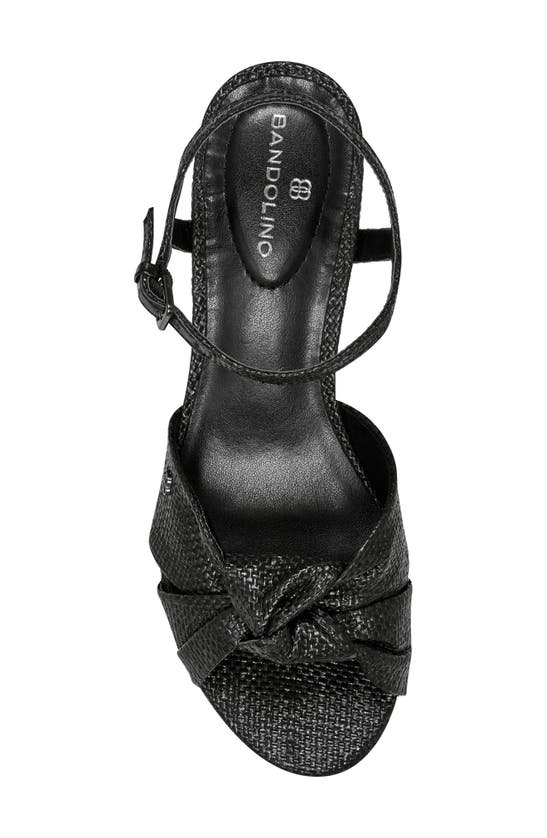 Shop Bandolino Prezley Ankle Strap Platform Sandal In Black