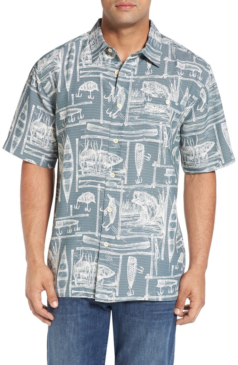 Quiksilver Waterman Collection 'Power Lounge' Print Short Sleeve Sport ...