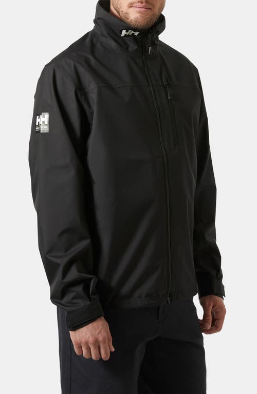 Shop Helly Hansen Waterproof Crew Jacket In Black