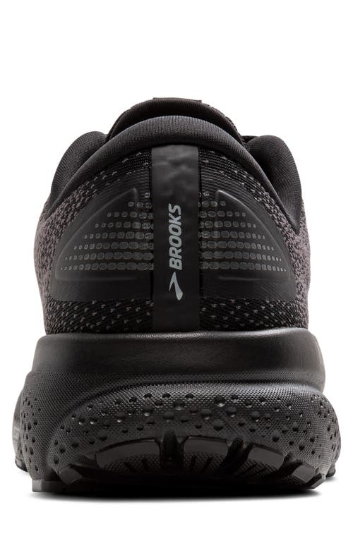 Shop Brooks Ghost 16 Gtx Gore-tex® Waterproof Running Shoe In Black/black/ebony