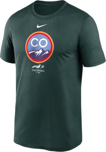 Nike Men's Nike Green Colorado Rockies City Connect Logo T-Shirt