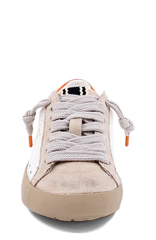 Shop Shushop Kids' Mia Sneaker In White/orange