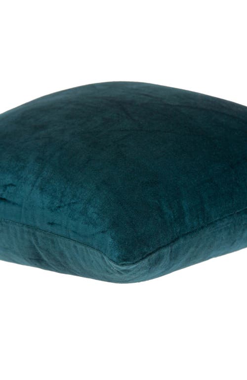 Parkland Collection Bento Square Transitional Throw Pillow In Teal