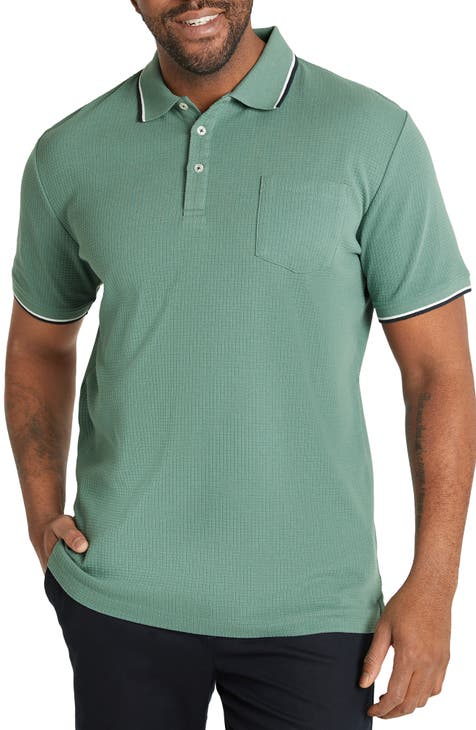 Men's Midnight Green Philadelphia Eagles Big & Tall Birdseye Polo