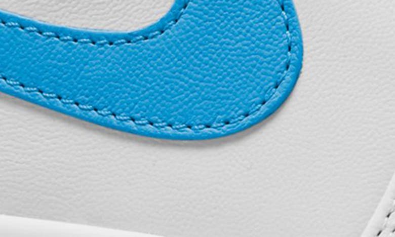 Shop Jordan Air  1 Elevate High Top Sneaker In White/ Dark Powder Blue/ White