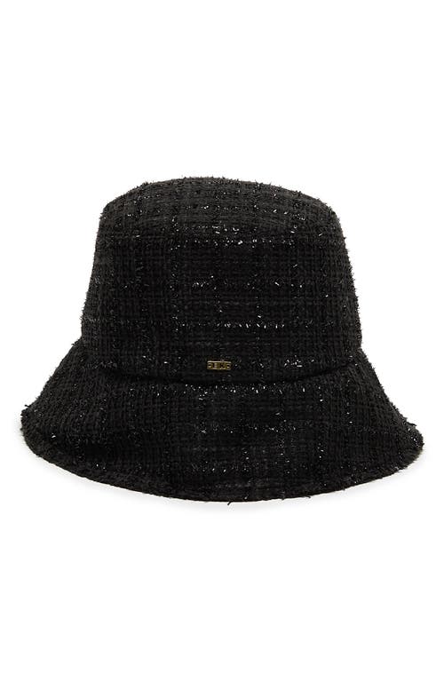 Shop Eugenia Kim Yuki Packable Tweed Bucket Hat In Black