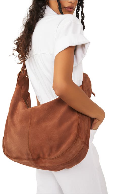 Shop Free People We The Free Roma Suede Tote Bag In Rust