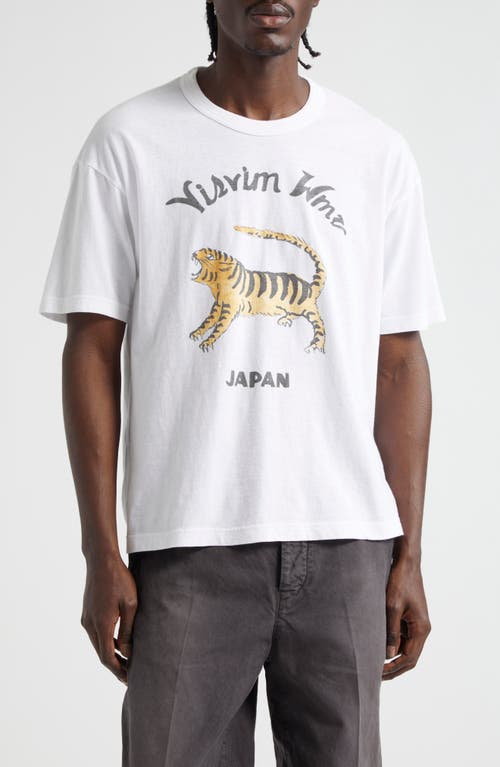 Tora Tiger Graphic T-Shirt in White