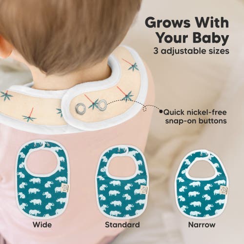 Shop Keababies 8-pack Baby Drool Bibs In Wildscape