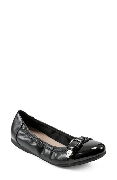 Shop Easy Spirit Kenna Flat In Black