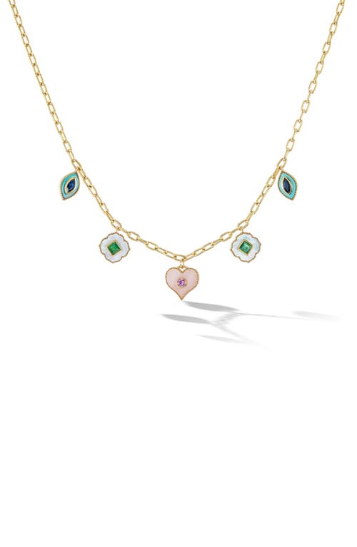 Orly Marcel Light Symbols Charm Necklace in Multi at Nordstrom