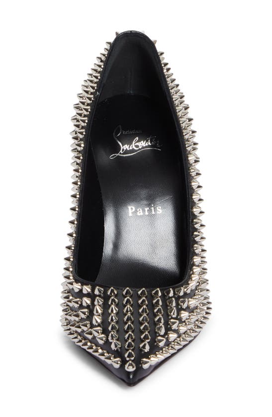 Shop Christian Louboutin Condora Spikes Pointed Toe Pump In Black