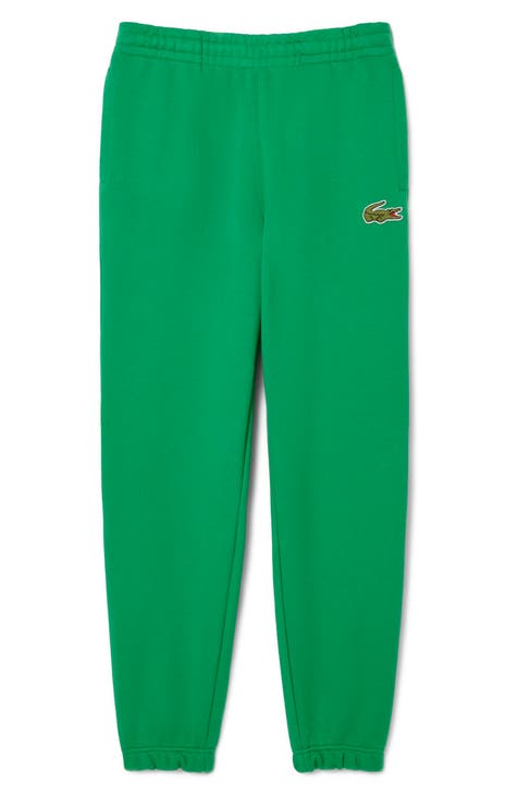 Green lacoste joggers best sale