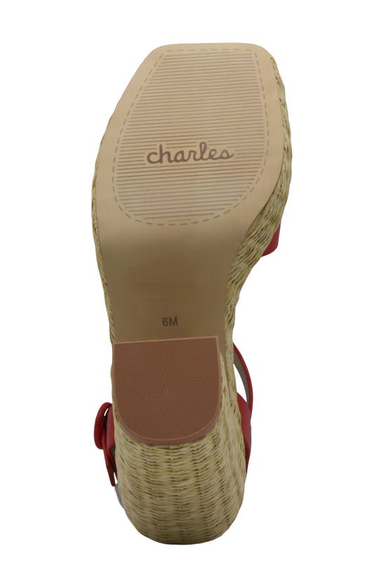 Shop Charles By Charles David Rayna Platform Sandal In Strawberry Red