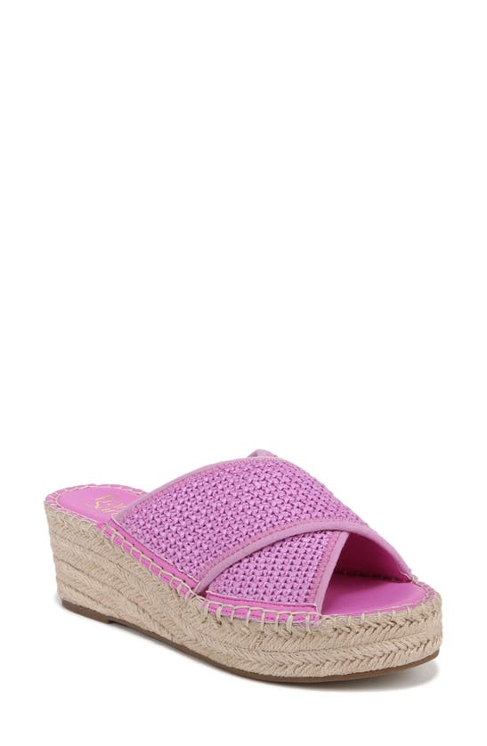 Franco Sarto Pacifica Espadrille Platform Wedge Sandal In Pink