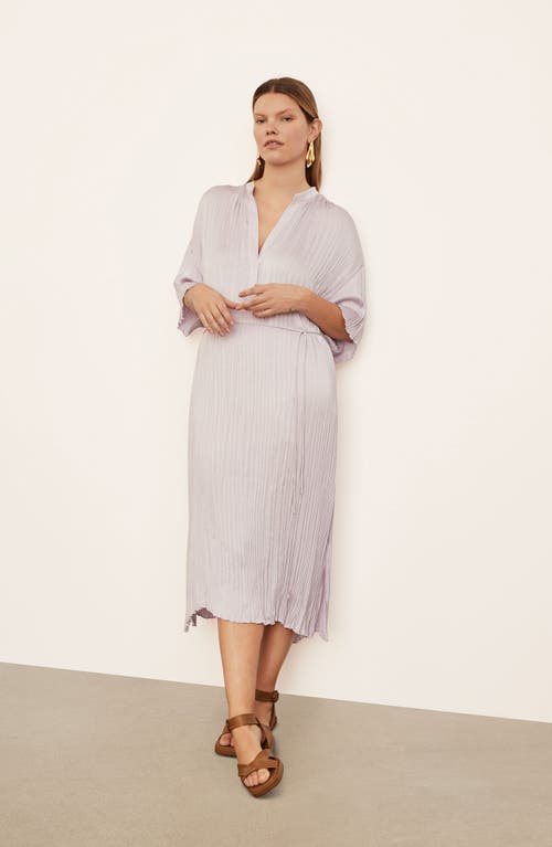 Vince Plus Crushed Band Collar Dress In Violetta