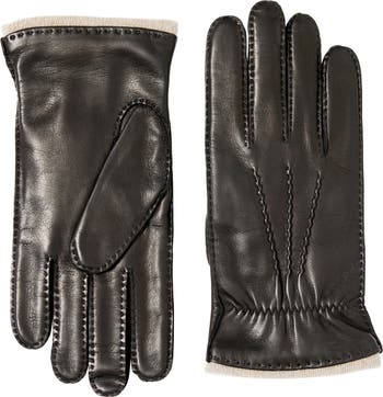 Bruno Magli Cashmere Lined Leather Gloves Nordstrom