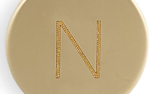 Meshmerise Initial Disc Charm Bracelet In Yellow-n