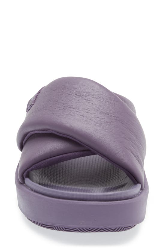 Jordan Sophia Crisscross Slide Sandal In Canyon Purple/ Black/ Concord