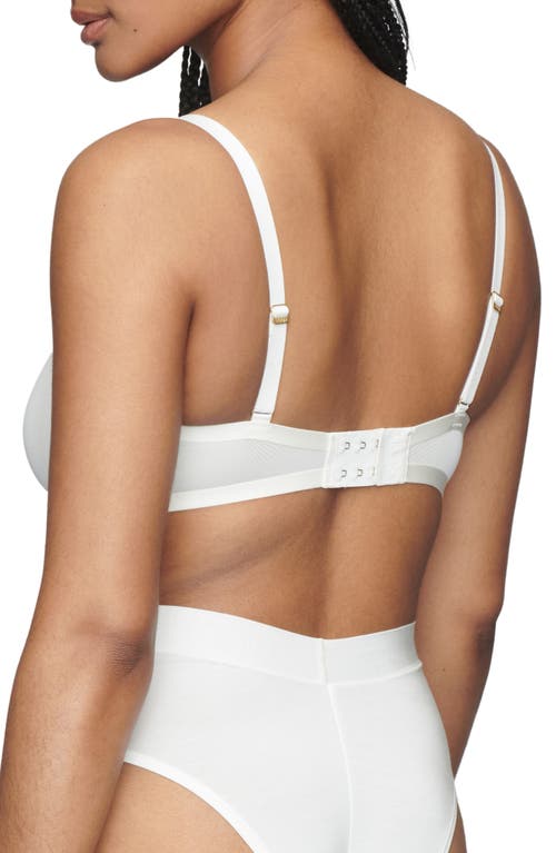 CUUP CUUP THE PLUNGE UNDERWIRE SHEER MESH BRA