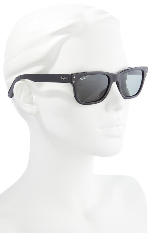 Ray Ban Ray-ban Womens Black Rb2283 Mr Burbank Rectangle-frame Acetate Sunglasses In Black/polar Green
