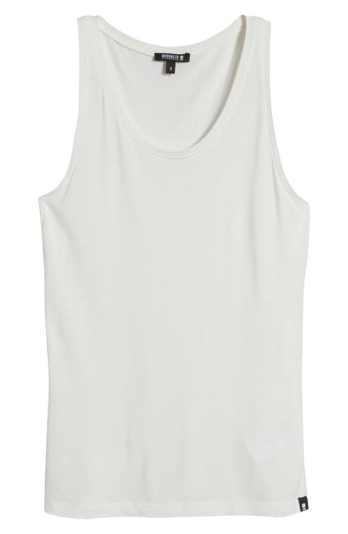 Shop Brooklyn Industries Scoop Neck Tank Top In White