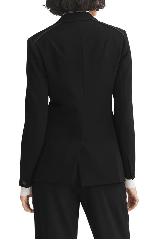 Rag & Bone Tessa Japanese Crepe Blazer In Black