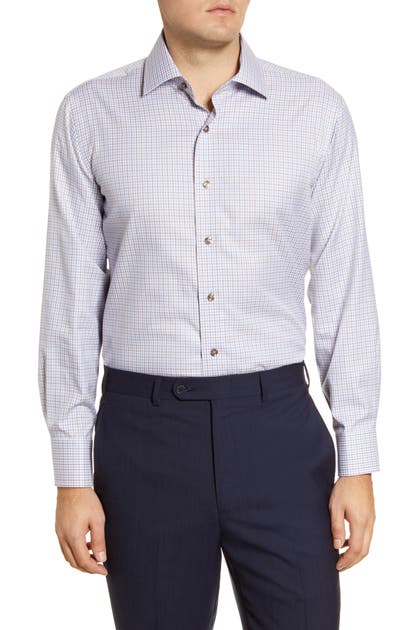 LORENZO UOMO TRIM FIT CHECK DRESS SHIRT,NF9F203