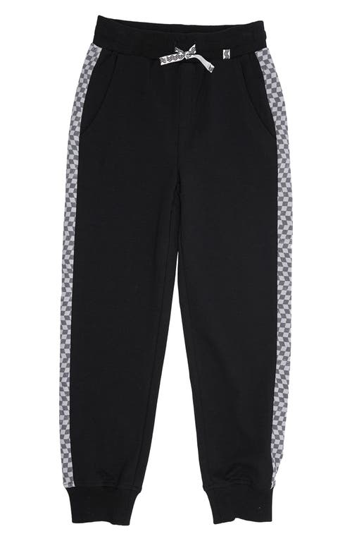 Feather 4 Arrow Checkmate Side Stripe Stretch Cotton Joggers in Wren
