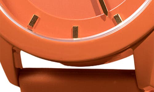 Spgbk Watches Pumpkin Silicone Strap Watch, 44mm In Deep Orange