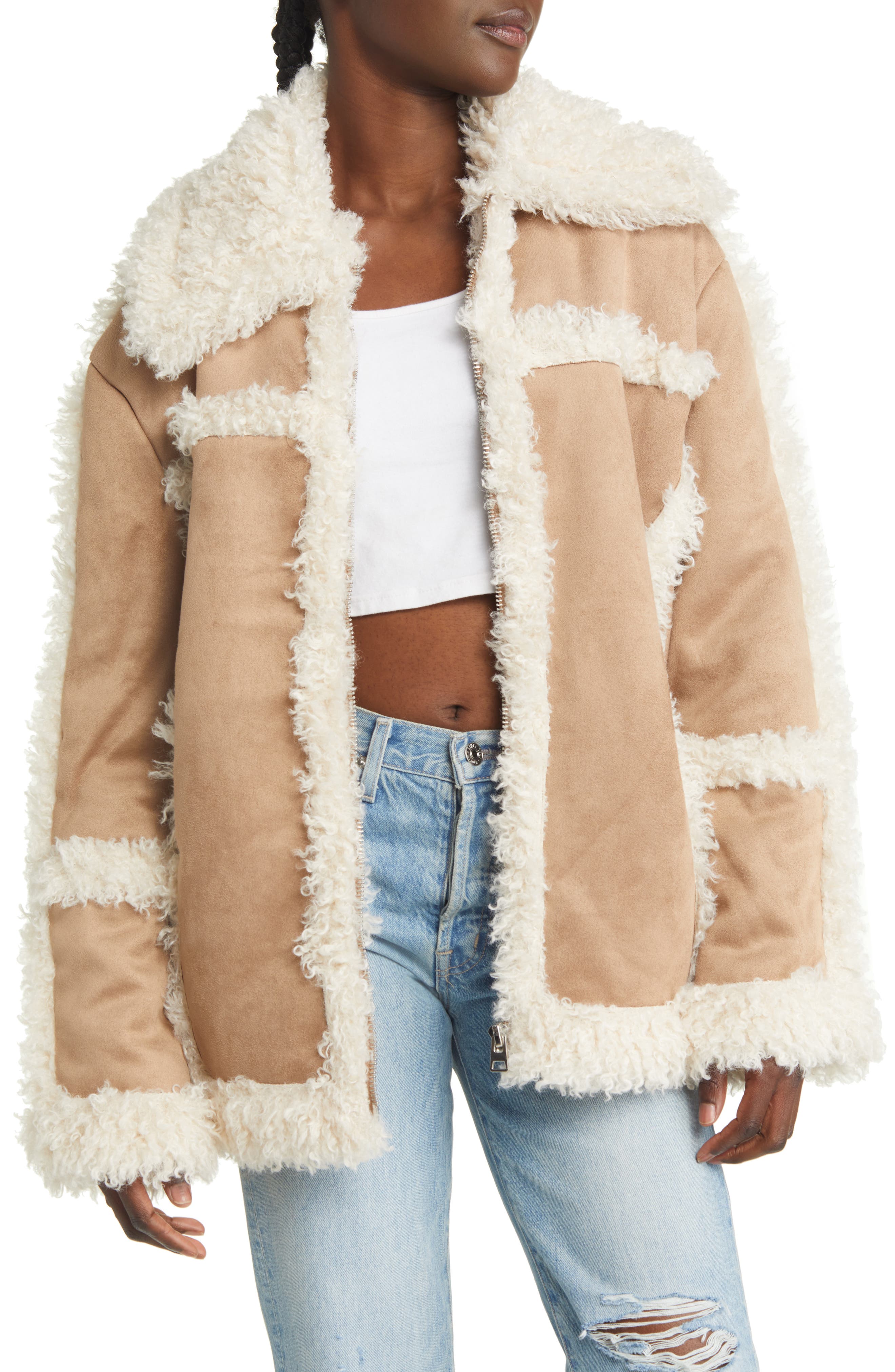URBAN MIST Soft Faux Fur Multi Colour Gilet Luxury Women's Warm Winter Outwear 
