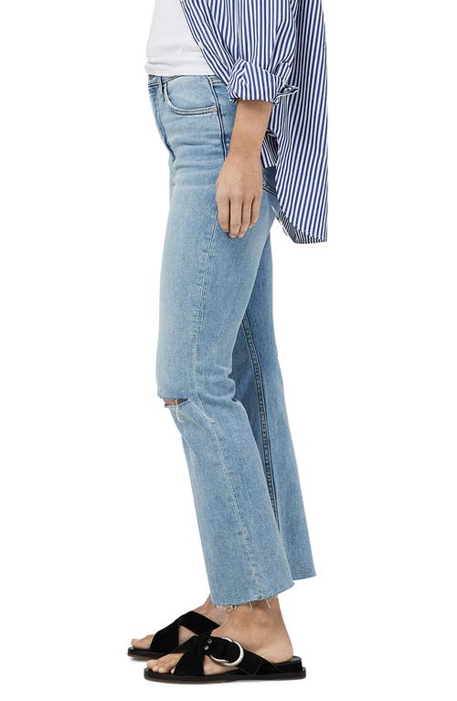 RAG & BONE RAG & BONE CASEY RAW HEM HIGH WAIST ANKLE FLARE JEANS 