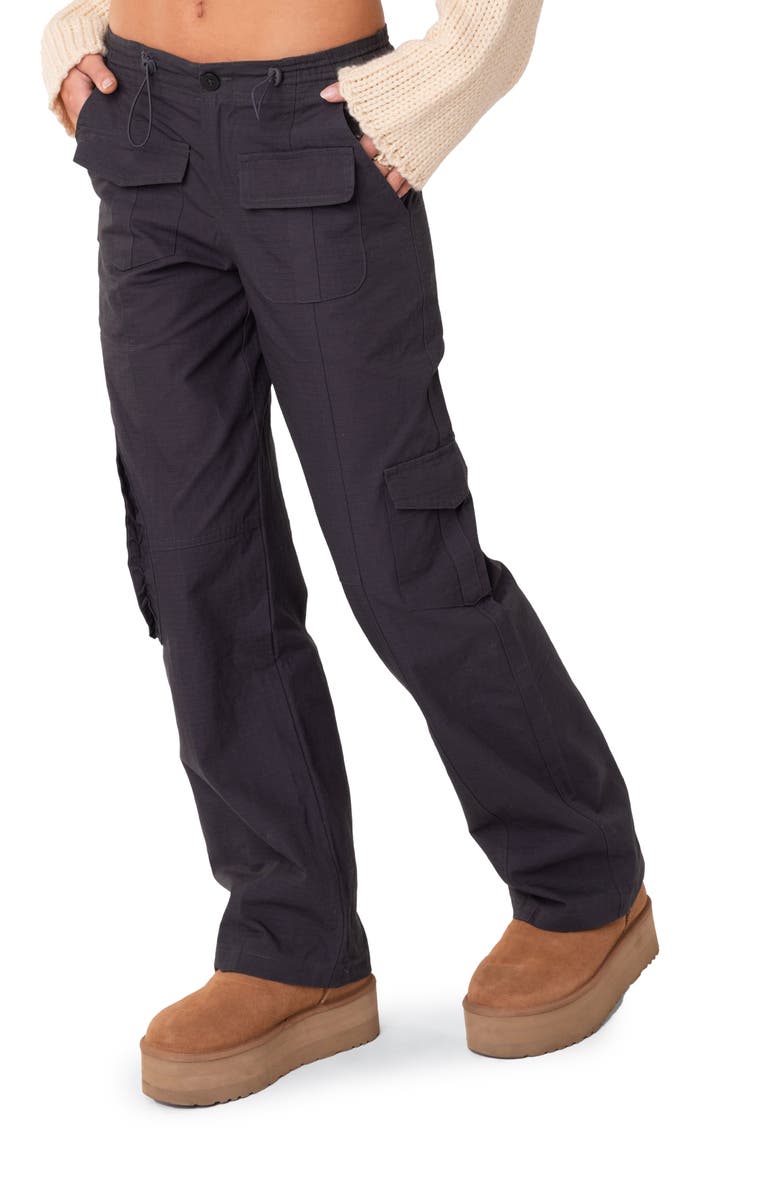 EDIKTED Zayla Low Rise Cargo Pants Nordstrom