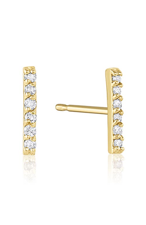 Cairo Diamond Stud Earrings in Yellow Gold