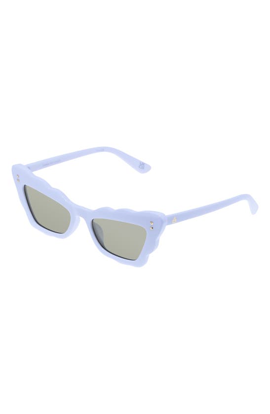 Shop Aire Gamma Ray 51mm Cat Eye Sunglasses In Ivory