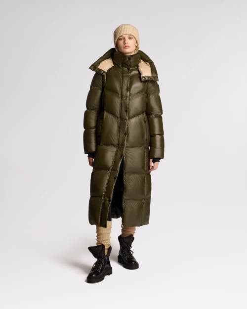 ALPENHAUS ALPENHAUS MERIBEL QUILTED MAXI PUFFER WITH REMOVABLE HOOD 