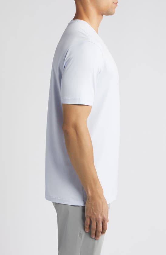 Shop Mizzen + Main Mizzen+main Knox Solid Performance T-shirt In Light Pastel Blue