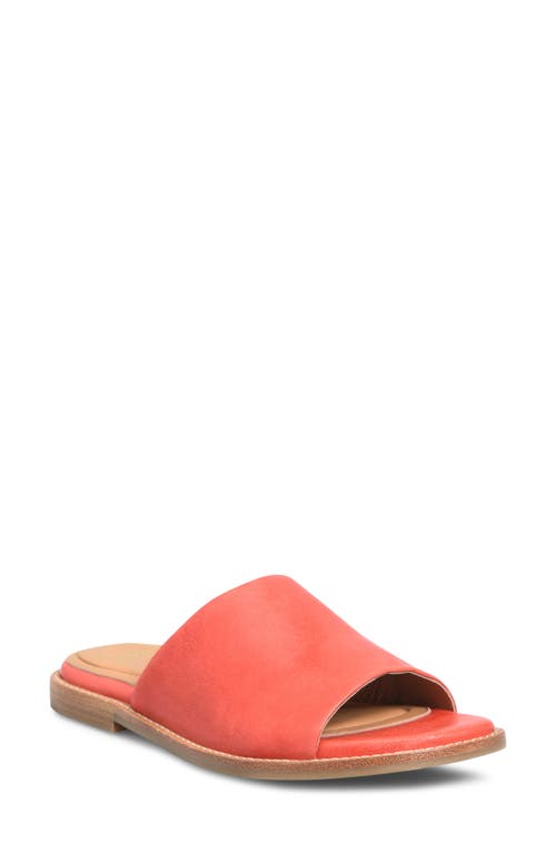 Noble Slide Sandal in Coral