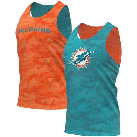 Miami Dolphins FOCO Wordmark Ugly Pajama Set - Orange