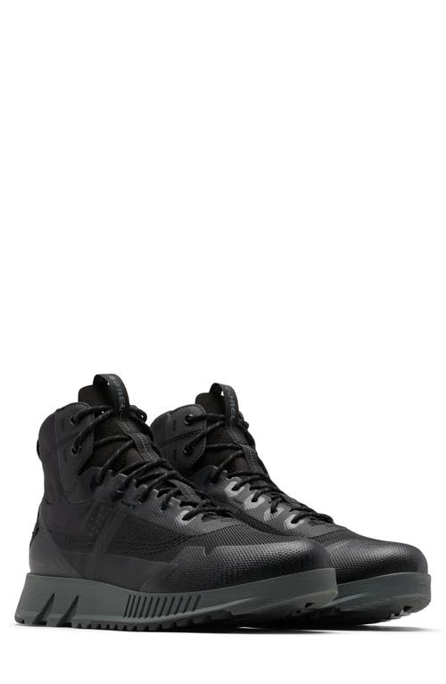 Sorel Mac Hill™ Lite Rush Waterproof Boot In Black/grill