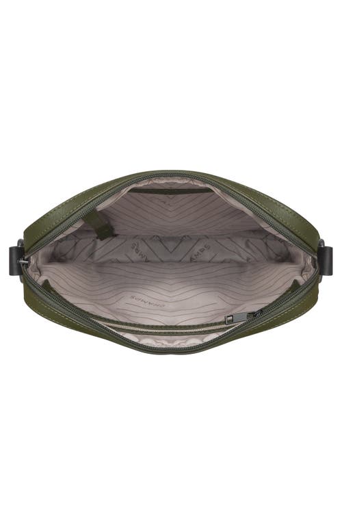 Champs Onyx Leather Crossbody Bag In Khaki