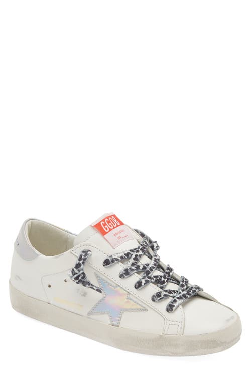 Golden Goose Super-star Sneaker In Optic White/silver