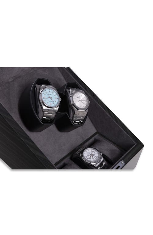 BEY-BERK BEY-BERK SUBMARINER 2-WATCH WINDER & CASE 