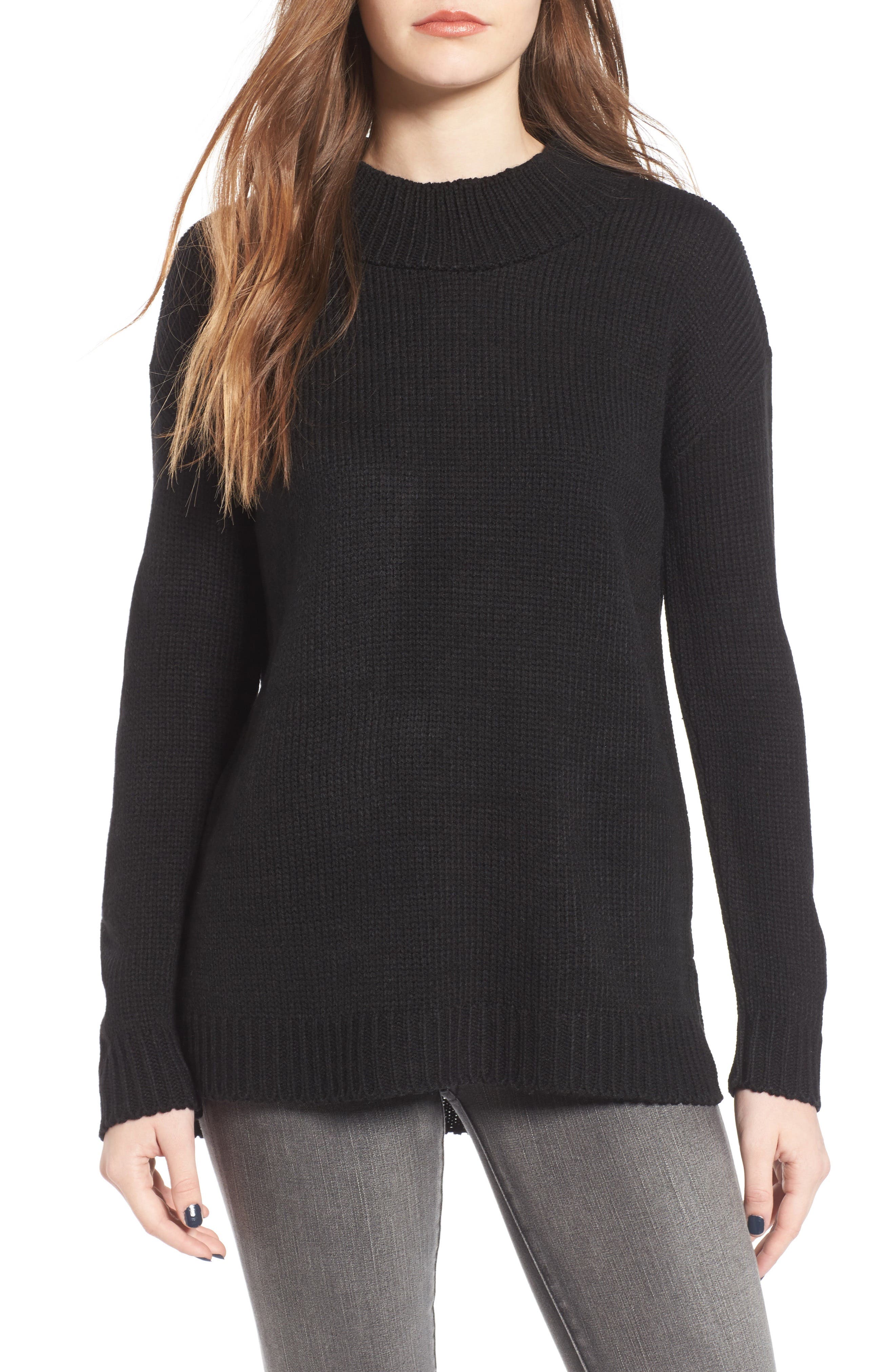 Cotton Emporium Mock Neck Tunic Nordstrom