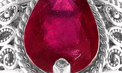 Fzn Ruby Ring In Silver/ruby