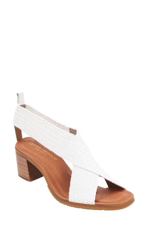 André Assous Naira Featherweights Sandal White at Nordstrom,